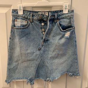 Free people denim skirt size 25
